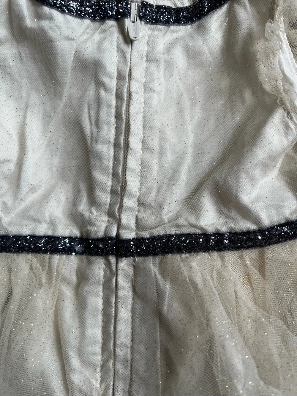 Girls' Black & Cream Polka Dot Party Dress Set 3 months.